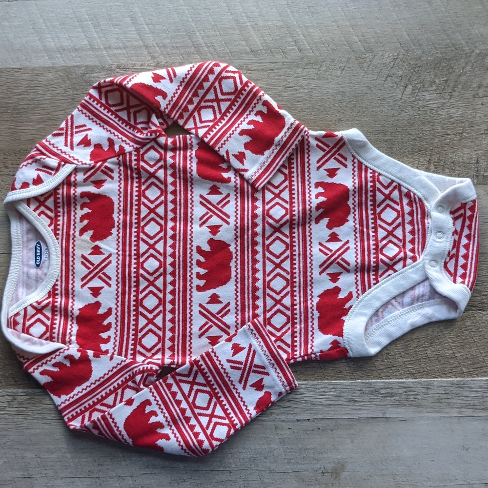 18-24m Aztek Bear Print Onesie